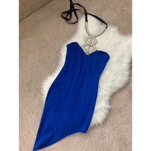 • Blue Diamond Bodycon Dress •
